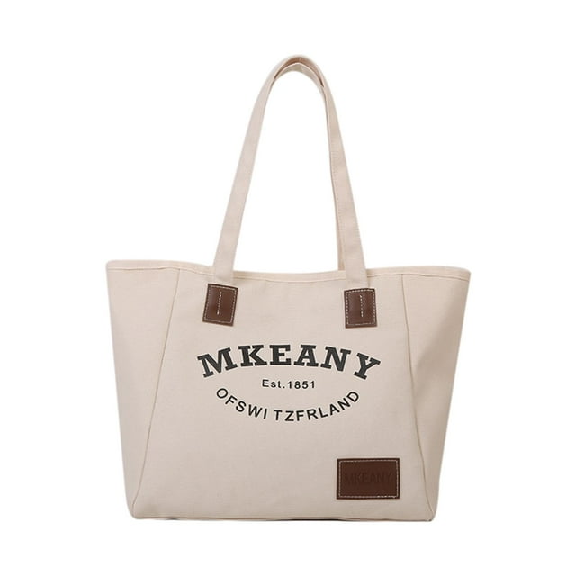 Bolso de lona para mujer, ligero, moderno y elegante, tipo cartera, para el trabajo. Beige