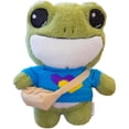 thumbnail image 1 of Juguetes De Peluche De Rana Lindo Muñeco De Peluche De Juguete Animal De Dibujos Animados Juguete Para Regalo Para Niños Niñas Amigos 11,8 Pulgadas Noticed FN006825-02, 1 of 6