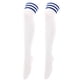 thumbnail image 1 of Nvzi 2 Pairs Over Knee Socks Knee-High Socks High Thigh Boot Stockings Women Knee Highs Socks for Girl Cosplay, Daily Wear,White D, 1 of 2