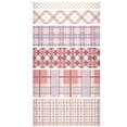 thumbnail image 1 of Craft Tape Plaid Pattern 6 Rolls DIY Colorful 6.56ft Masking Tape Planner Tape, 1 of 10