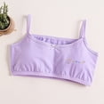 thumbnail image 2 of Akiihool Girls Seamless Bra Popular Girls Padded Training Bra Pack Training Bras for Girls. Seamless Bra Design with Removable Padding (Purple,13-14 Years), 2 of 4