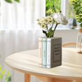 thumbnail image 6 of HongHeng Decorative Book Vase for Flowers, White Ceramic Vases for Modern Home Decor, Cute Bookish Planter Pot for Bookshelf/Dining Table/office Desk, Unique Vase for Book Lovers, 6 of 6
