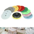 thumbnail image 2 of 11pcs 4" Diamond Polishing Pads Grinding Disc + 1pc Backing Pad for Granite Marble Stone Ceramic Tile Concrete, 2 of 7
