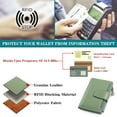 thumbnail image 6 of (2 pack) FALAN MULE Small Wallet for Women Genuine Leather Bifold Purse RFID Blocking Card Holder, 6 of 9