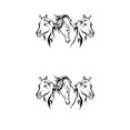 thumbnail image 4 of serony Kid's Room Decor With Horse Wall Decals Premium PVC Easy To Stick And Remove And Has Strong black 56x94cm 2Set, 4 of 6