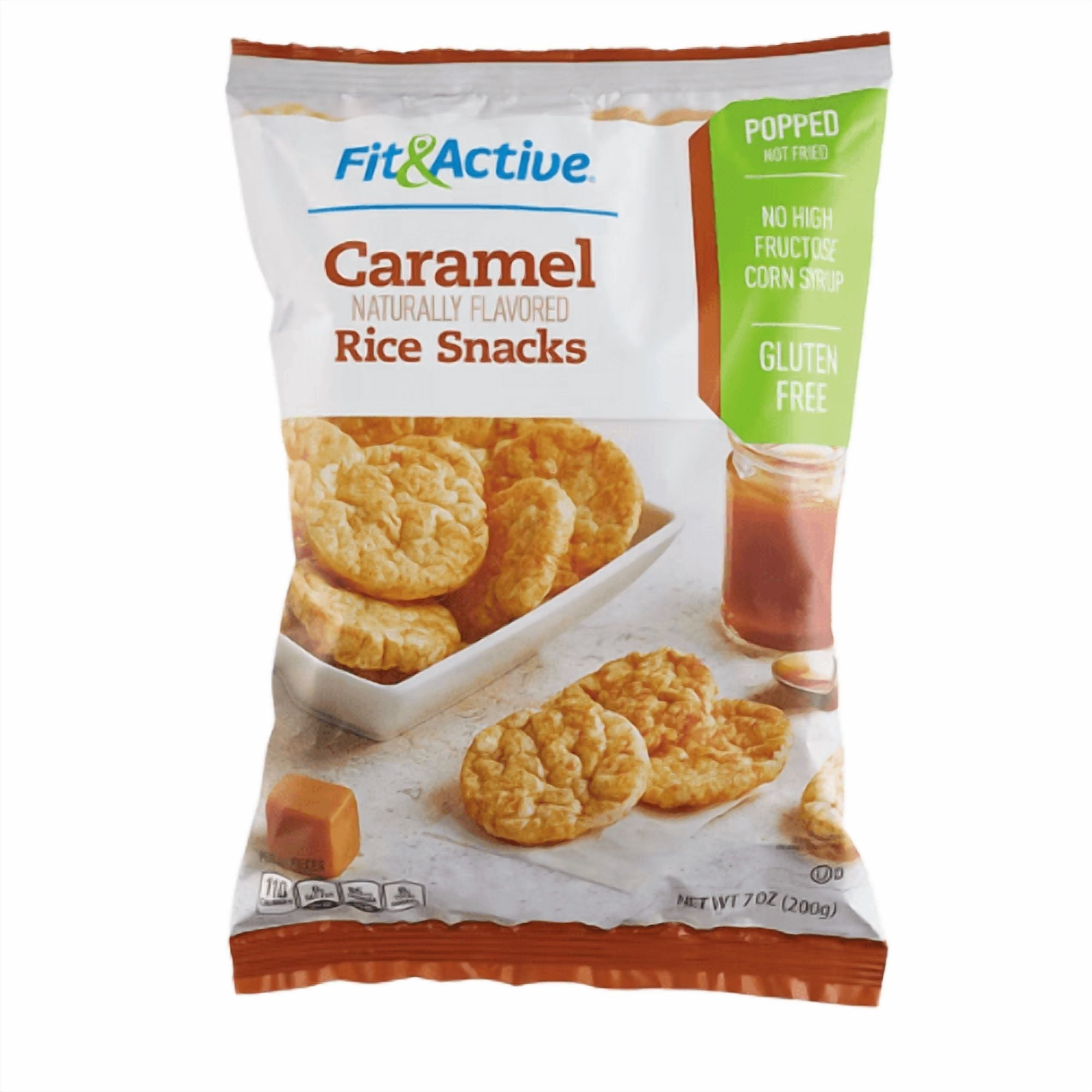 Fit & Active Caramel Rice Snacks, 7 oz,2 Pack