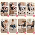 thumbnail image 2 of HARPPA High Chair for Baby Boy, 8-in-1 Convertible Feeding Chair for Babies and Toddlers, Black, 2 of 9