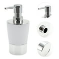 thumbnail image 5 of Unique Bargains 1 Set  Plating Soap Pump Dispenser Set for Bathroom for Laundry Rooms White, 5 of 6