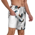 thumbnail image 3 of Balery Cool Chicken Mens Swim Trunks Swim Shorts for Men Quick Dry Inseam Beach Shorts with Compression Liner Pocket-Small, 3 of 9