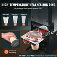 thumbnail image 4 of Fully Automatic Cup Sealing Machine, 500-650 Cups/Hour, for 90/95/180mm Bubble Tea & Coffee Cups, Electric Boba Sealer with LCD Display, Black (Commercial Use), 4 of 11