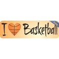 thumbnail image 2 of 10in x 3in I Heart Love Basketball Bumper Sticker Window Decal Stickers Car Decals, 2 of 7