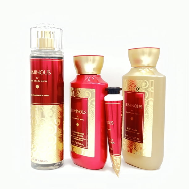 Bath & Body Works Luminous 4-Piece Set: Fragrance Mist, Lotion
