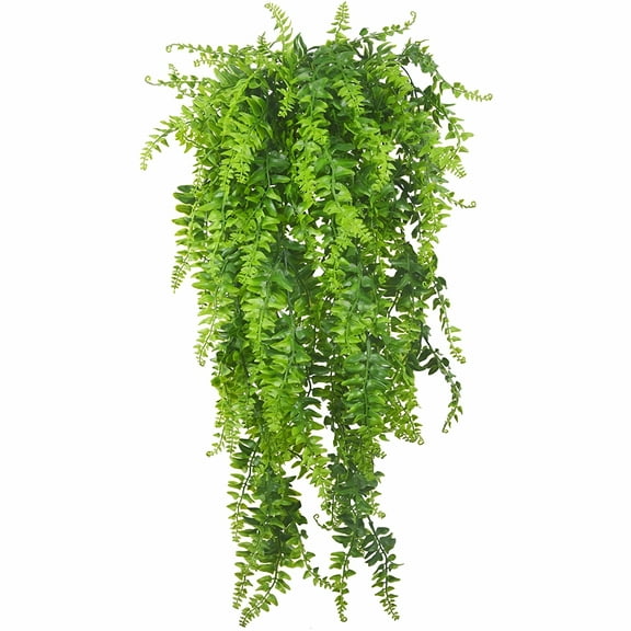 ZULAR Artificial Flowers Simulated Pendant Artificial Hanging Vine Plants Decor Plastic Greenery for Home Wall Indoor Outdoor Hanging Basket Green