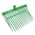 thumbnail image 1 of Cabezal de repuesto para horquilla de estiércol de caballo. Rastrillo de estiércol de caballo con púas anguladas. Cabezal de horquilla para heno. Verde, 1 of 9