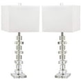 thumbnail image 3 of Safavieh Lighting Collection Modern Deco 28-Inch Bedroom Living Room Home Office Desk Nightstand Table Lamp Set Of 2 (Led Bulbs Included), 3 of 4