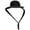 A001- Black, variant on Black Pet Chicken Hat with Secure Fixing Strap, Small Pet Hat, Adjustable Pet Hat, Breathable Fabric Pet Hat, Wide Brim Design for Full Coverage to Small Birds and Tiny Pets from