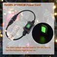 thumbnail image 4 of GFDYREE Extension Cord with Inline Switch On/Off IP67 Waterproof 20A 250V 16AWG 2FT 3Pin Outlets Plugs Power Cord Green Led Rocker Switch for Outdoor Christmas Lights Holiday Lights, 4 of 6
