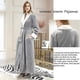 thumbnail image 5 of ZHAOCHENG Bata de baño larga para mujer, suave y cálida, de forro polar, bata de estar por casa, 5 of 5