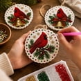 thumbnail image 3 of 2026 New Christmas 6PC Cardinal Diamond Painting Art Kit, Easy 5D Diamond Art Set for Adults and New Crafters, Relaxing Stress Relief Activity, Household Xmas Tree Decor And Tabletop Ornament, 3 of 3