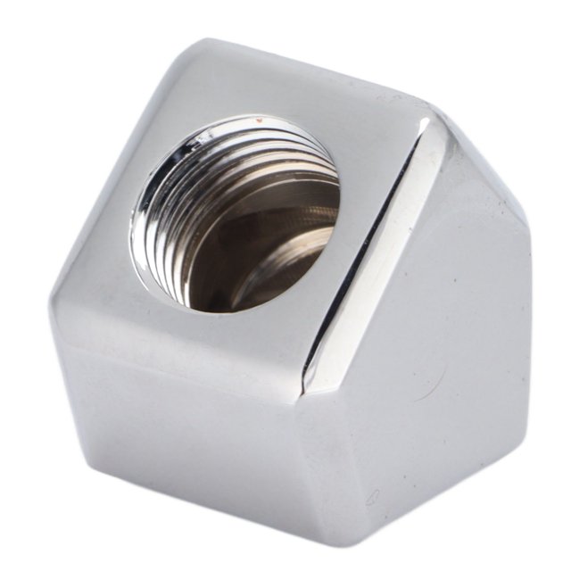 Domqga Female To Female Connector,45 Degree Angled Fitting Premium Brass High Durability Good Temperature Conductivity 45 Degree Extender Fitting