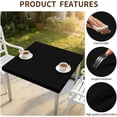thumbnail image 5 of Square Fitted Table Cover with Elastic Edge Design Table Cover Waterproof Stain-Resistant Wipeable Table Cloth for Kitchen Dining Picnic Patio Outdoor Party, 5 of 9