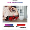 thumbnail image 6 of for Samsung Galaxy Z Flip 4 Case, Galaxy Z Flip 3 Case with Hinge Protection and 360°Rotate Ring Magnetic Kickstand Heavy Duty Protective Case for Samsung Galaxy Z Flip 3/4 Phone (Red), 6 of 14