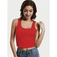 thumbnail image 6 of Women's Sleeveless Racerback Crop Tank Top Camisole Backless Scoop Neck Shirts, 6 of 6