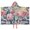 Pioneer Flower Floral-3, variant on Pioneer Flower Floral Print Pattern Hooded Bath Towel,50"x30" for Ages 3 To 12 Kids, Quick Dry Lightweight Soft Microfiber Hood Beach Towel Cover Up for Kids