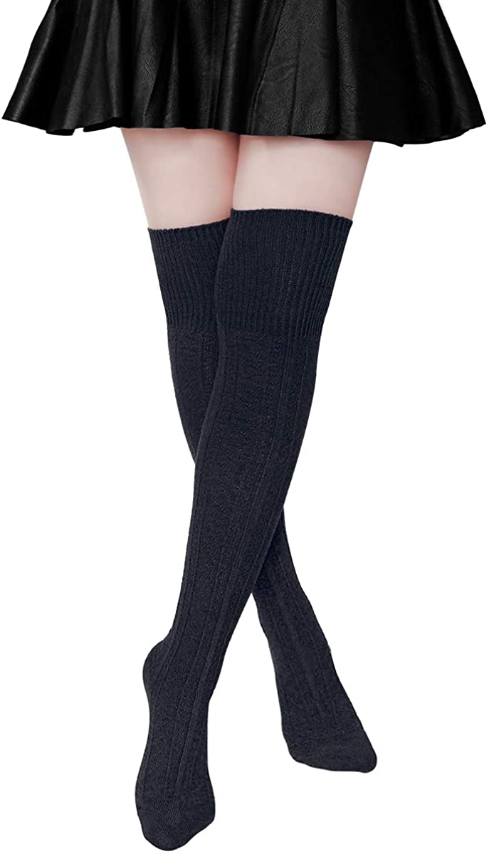 Womens Thigh High Socks Over the Knee 