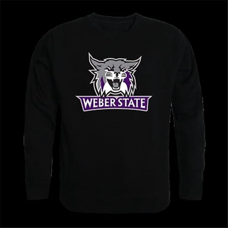 W Republic Products College Crewneck  Weber State  Black - Extra Large