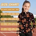 thumbnail image 6 of Psesaysky Girls Cute Highland Cow Print Fleece Long Sleeve Shirts Soft Half Zip Pullover Sweatshirt Stand-up Collar Kids Athletic Winter Jacket 8-9 Years, 6 of 6