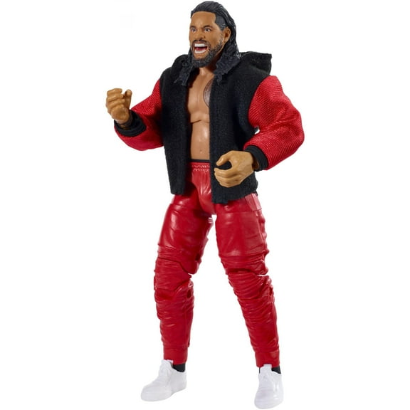 Mattel WWE RAW Elite Collection Jimmy Uso Wrestling Action Figure Toy, Red