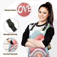 thumbnail image 2 of Gnome and Love Heart 5 Pcs Kitchen Set Heat Resistant Oven Mitts and Non-Slip Pot Holders with Adjustable Cooking Apron, 2 of 6