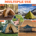 thumbnail image 2 of 25cm Carbon Steel Screw-in Tent Pegs, Outdoor Camping Ground Nails, M8 Screw Anchor Stakes for Secure Tent Setup,10 x 25cm Carbon Steel Screw-In Tent Pegs 1 x Hexagon screwdriver 1 x plastic box, 2 of 6