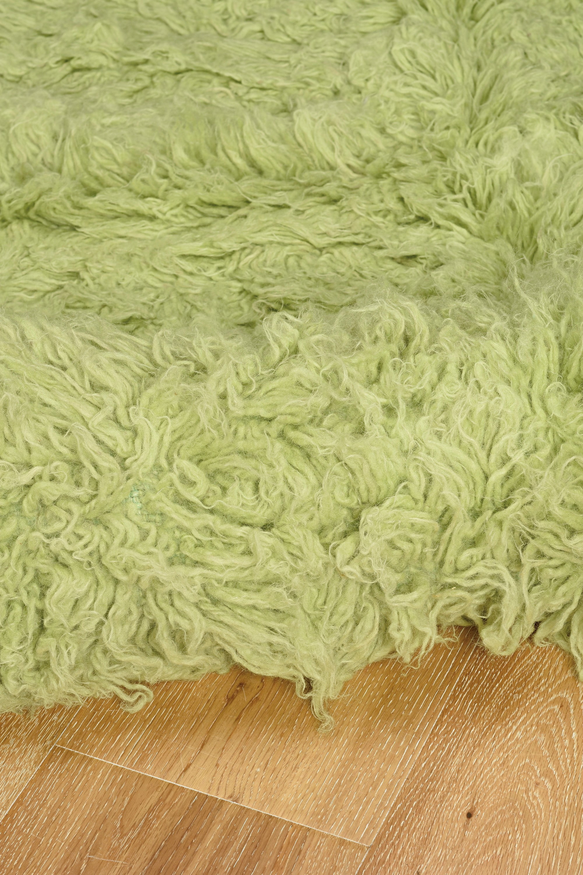 Linon Home Decor New Flokati Area Rug Collection, Lime Green, 2.33 x 8.5