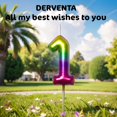 thumbnail image 1 of Hltser Birthday Candles Numbers 2.36 inch Party Cake Topper 1 Piece (Brown  Number 6), 1 of 6