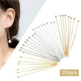 thumbnail image 4 of 200 Pieces Head Pins for Jewelry Making Jewelry Head Pins 16mm 20mm 25mm 30mm Craft Head Pins, 25mm, 4 of 7