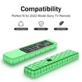 thumbnail image 5 of Fintie Case for Sony RMF-TX800U RMF-TX900U Voice Remote Control 2022, Honey Comb Lightweight Anti Slip Shockproof Silicone Protective Cover for Sony Ultra HD TV X80K X90K X95K Series, Green Glow, 5 of 9