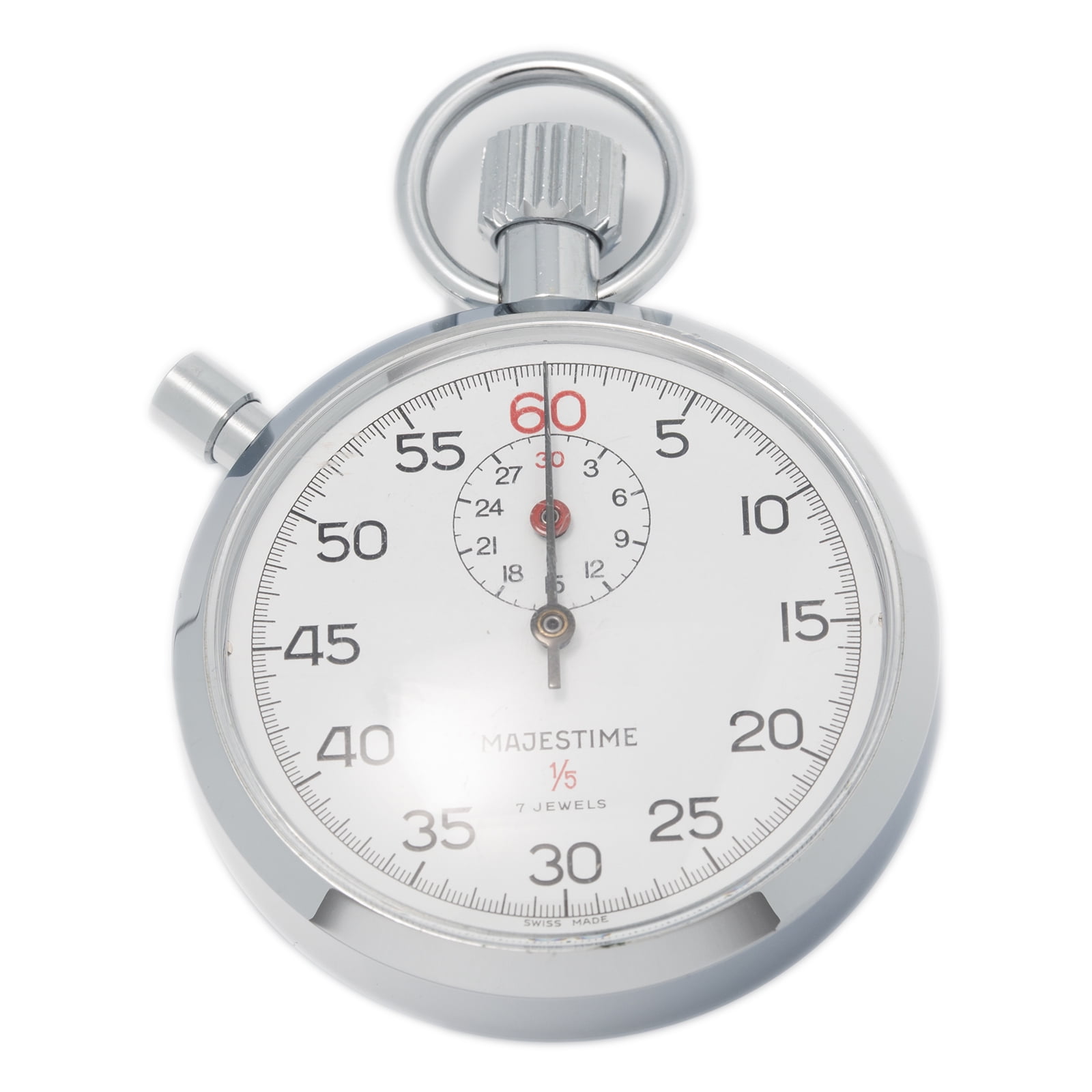 Majestime VINTAGE 1/5 Stopwatch Stainless Steel Mechanical Hand Wind