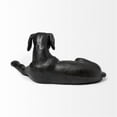 thumbnail image 4 of Mercana Czar Cast black metal Labrador Retriever decorative object, 4 of 9