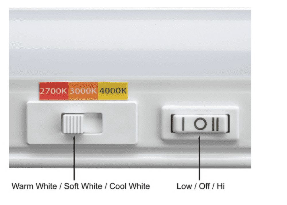 Commercial Electric 13” Slim LED Color Changing Under Cabinet Light White