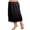 Black, variant on Shuttle tree Women's High Waist Bust Skirts Smooth Lace Trim Swing Dress Underskirt Plus Size