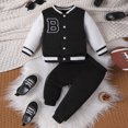 thumbnail image 2 of Gibobby Toddler Boy Clothes Baby Boy Outfit Kids School Casual Pullover Sweatshirt Pants Fall Winter Clothes for 6 18 24 Months 2T 3T 4T 5T 6T Boys(2-3 Years,Black), 2 of 6