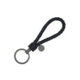 thumbnail image 1 of Cateissary LLavero de cuerda tejida trenzada de cuero, bolso de mujer resistente al desgaste, colgante impermeable, llavero duradero, joyería de Metal Artesanía Negro 3.3*9 cm Cateissary HA074021-02, 1 of 6