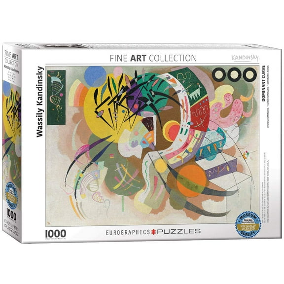 EuroGraphics Dominant Curve by Wassily Kandinsky (1000 Piece) Puzzle (6000-0839) , White