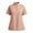 Complexion #057, variant on Women's Zip-Front Stand Collar Scrub Top – Lightweight Comfortable Top with Well-Placed Pockets Light Purple S
