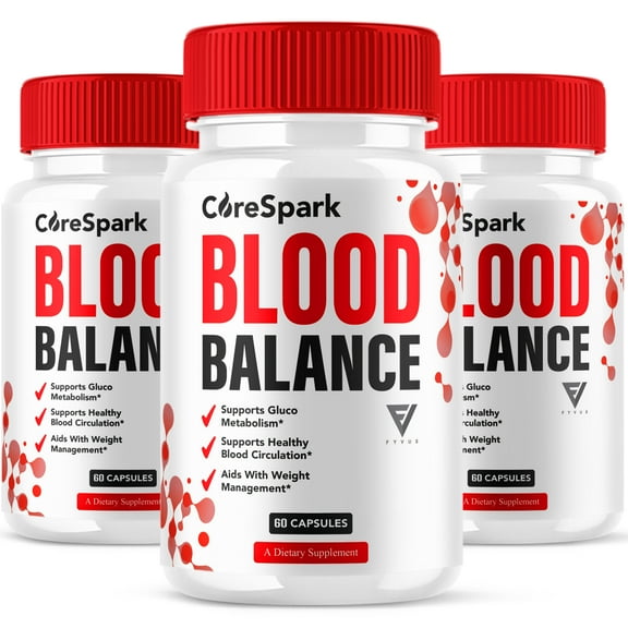 (3 Pack) CoreSpark Blood Support Supplement Core Spark Advanced Formula, CoreSparks Premium Support Pills (180 Capsules)