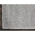 thumbnail image 5 of Nourison Malibu Shag Solid Shag Silver Grey 3' x 5' Area Rug, (3' x 5'), 5 of 8