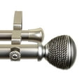 thumbnail image 2 of Woven 1" Double Curtain Rod 48-84 inch - Satin Nickel, 2 of 2