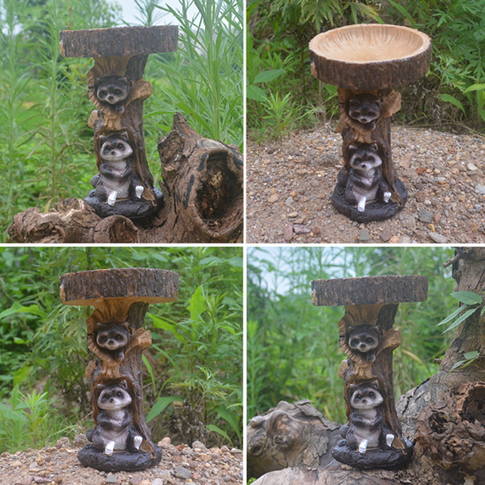 ICERUN Bird Bath,Weather Resistant Material Bird Bath for Outside,Maintain Beauty for A Long Time Bird Baths for Outdoors